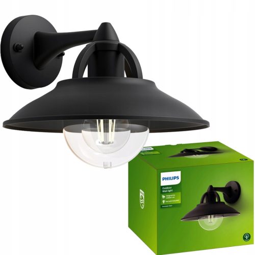  Philips garden wall light black E27 0 W