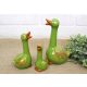  Ceramic figures GEESE large 18x10x8 medium 13x8x6 small 9x6x5 cm