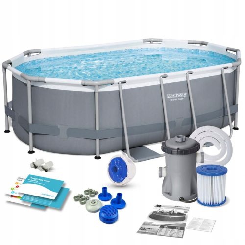 Bestway oval frame pool 305 x 200 cm