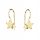  SILVER EARRINGS pr 925 Gold-plated STARS FOR GIRLS CHILDREN fastened