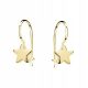  SILVER EARRINGS pr 925 Gold-plated STARS FOR GIRLS CHILDREN fastened