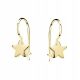  SILVER EARRINGS pr 925 Gold-plated STARS FOR GIRLS CHILDREN fastened