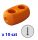 SUN - PARALLEL CONNECTOR FOR ROPES 18 mm PLAYGROUND ORANGE - OG - 10 pcs