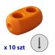 SUN - PARALLEL CONNECTOR FOR ROPES 18 mm PLAYGROUND ORANGE - OG - 10 pcs