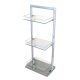 Bluebee silver bathroom shelf 20 x 32 x 75 cm