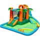 Inflatable water castle, trampoline with 2 slides