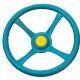 SUN - MOVABLE STEERING WHEEL PLAYGROUND TURQUOISE YE