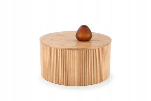  Halmar Woody coffee table, round, 80 x 80 x 41 cm, natural oak