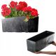  Kadax flowerpot 56 cm x 18.5 x 19.5 cm, black plastic