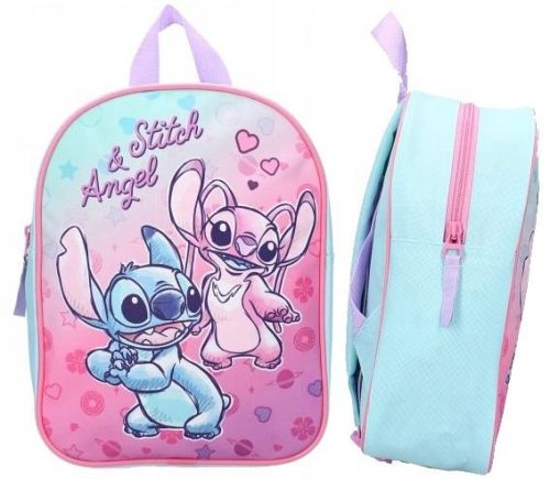  Kindergarten backpack with multiple compartments Lilo and Stitch Vadobag boys, girls, unisex shades of blue, shades of pink, multicolored