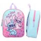  Kindergarten backpack with multiple compartments Lilo and Stitch Vadobag boys, girls, unisex shades of blue, shades of pink, multicolored