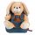  Perletti kindergarten backpack with one compartment for boys and girls. Brown and beige tones, blue tones
