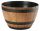  Galicja flowerpot, 33 cm x 33 x 20 cm, diameter 33 cm, plastic in brown and beige tones