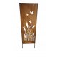  metal cover, garden panel, flower meadow, rust, Corten effect