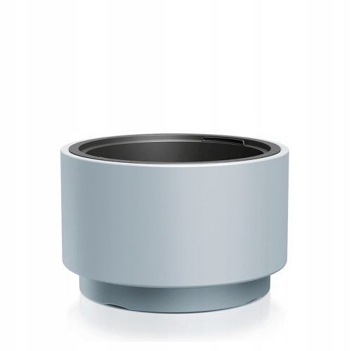  Prosperplast flowerpot, 46.8 cm x 46.8 x 29.5 cm, diameter 46.8 cm, plastic in grey and silver tones