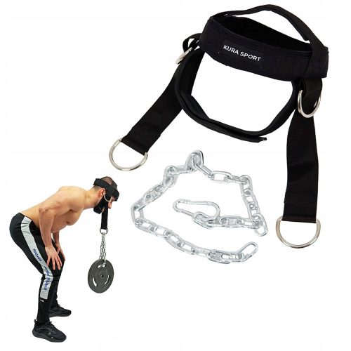  NECK TRAINING BELT CROWN HARNESS CHAIN HEAD TRAINING