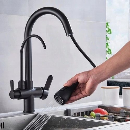 Nordic kitchen faucet white, black, granite, grey