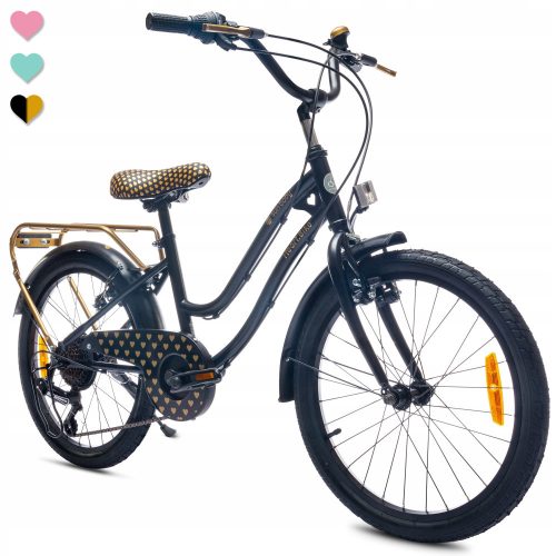  Sun Baby Heart Bicycle 20" Black, Gold