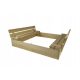 Closed Garden Sandpit NATUR 140x140 Pine