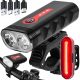  Rebel Bicycle Lighting SET USB REAR + FRONT 800 lm Battery