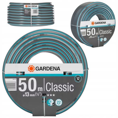  Gardena Classic Garden Hose 1/2", 50 m 18010-20