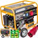 Portable three-phase generator Powermat 7500 W petrol