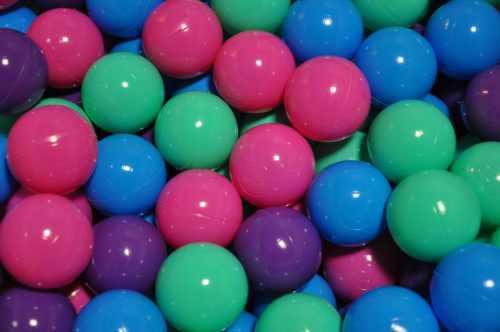 Ball For a dry pool. Multi-colored balls