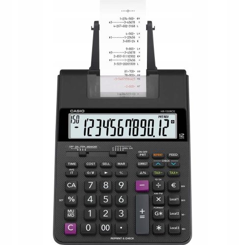  Casio HR-150RCE calculator with printer