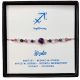  Zodiac bracelet SAGITTARIUS AMETHYST ROCK CRYSTAL SODALITE ARIANNA