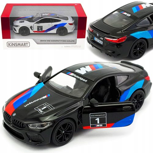  METAL CAR BMW M8 COMPETITION PAINTING METAL CAR MODEL 1 38 + CAR BOX CAR MODEL KINSMART