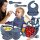  SILICONE TABLEWARE SET FOR CHILDREN AND BABIES 9 ELEMENTS