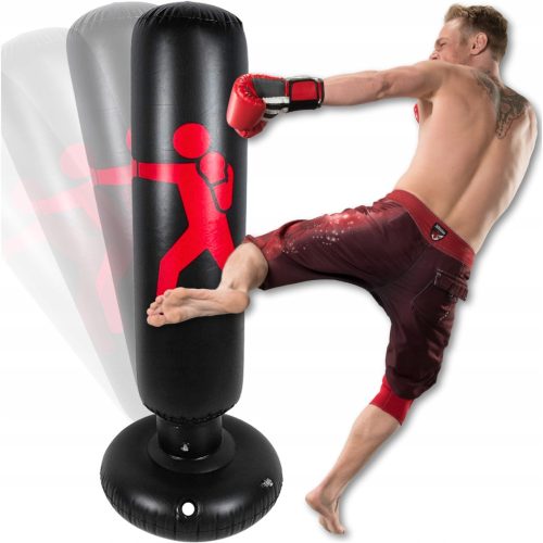  INFLATABLE STANDING BOXING TRAINING BAG, 160 cm