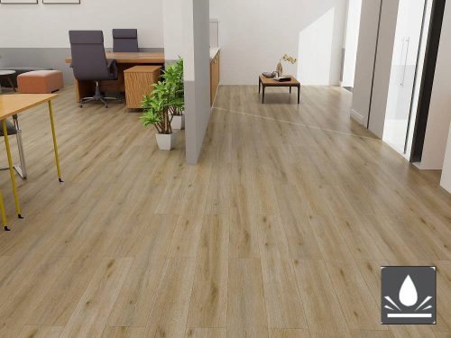 Floor panels made of natural oak KBW1103L-9 5.5 mm