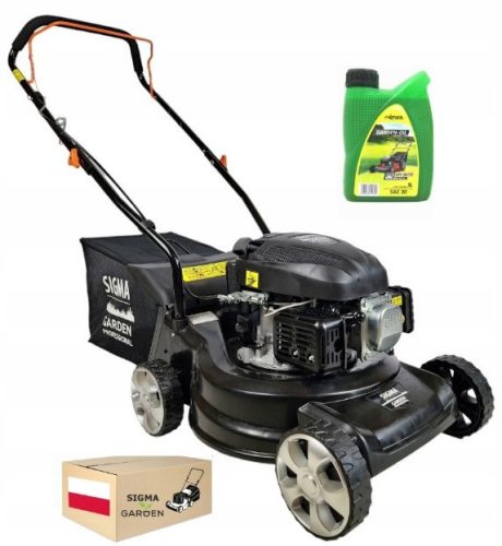  Sigma Garden petrol lawn mower with basket, 79.6 cm³ capacity. Basket 40 l, cutting width 41 cm