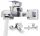 Granitan CARO wall-mounted bath and shower faucet, chrome