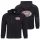 Corporate work fleece with hood and L-logo embroidery