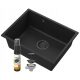 Granitan single basin, black granite