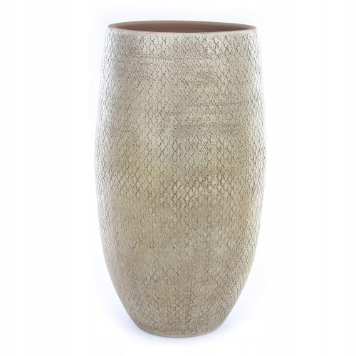  Edelman flowerpot 39 cm x 39 x 72 cm cream-colored ceramic