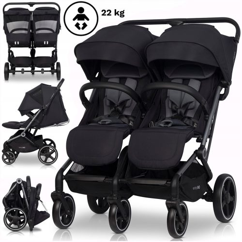  AVEC Twin Stroller Year after Year Adjustable Footrest 2 x Foil + Warmer