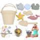 SILICONE SAND TOYS, SOFT WATER FOR THE BEACH, BUCKET MOLDS