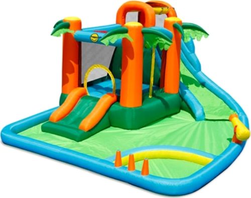 BOUNTAIN CASTLE 2 SLIDES, TRAMPOLINE, SWIMMING POOL