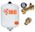 12L EXPANSION VESSEL SET, DHW GROUP 6bar, BRASS