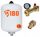  SET EXPANSION TANK 19L DHW GROUP 6bar BRASS