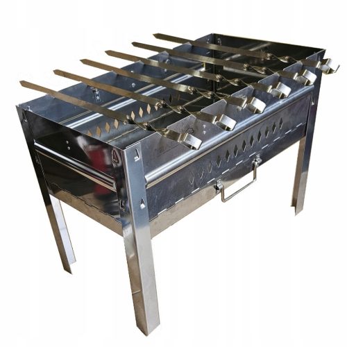  FOLDABLE GRILL AISI430 STAINLESS STEEL MANGAL SKEWERS SPIKES COVER