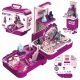  Children's dressing table Stator suitcase 3 in 1 cosmetics accessories mirror