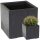  Lamela flowerpot 40 cm x 40 x 39.4 cm, black plastic