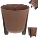  Flowerpot Kadax, 30 cm x 30 x 28.5 cm, diameter 30 cm, plastic in brown and beige tones