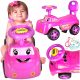  CHILDREN'S PUSH RIVER WITH SOUND CAR WITH HORN PINK + Classic EcoKidWood sticker 1 pc.