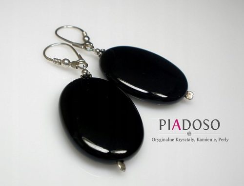  Onyx Beautiful Earrings Silver