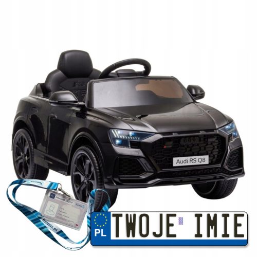  Audi RS Q8 black battery powered car